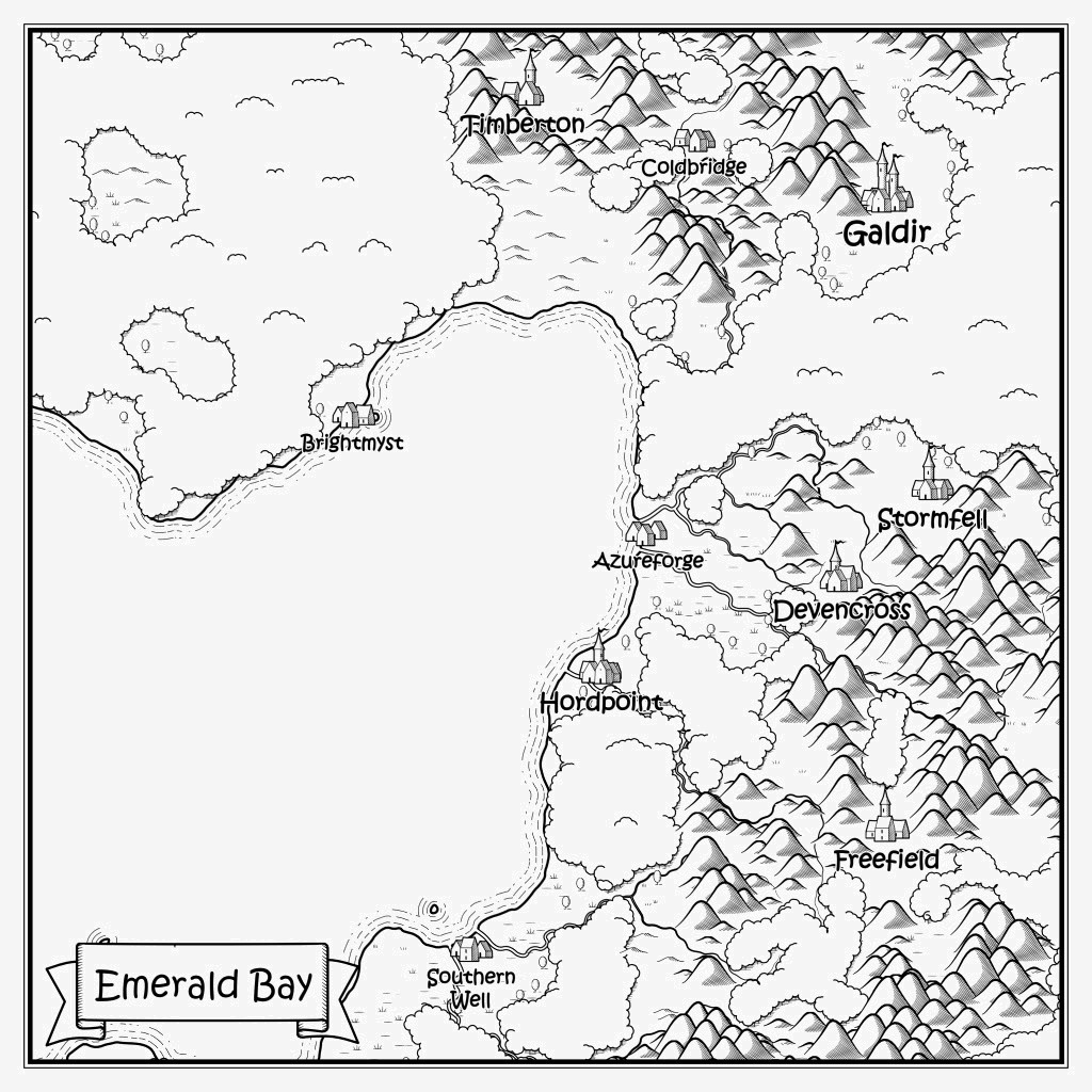 Map of the Emerald Bay